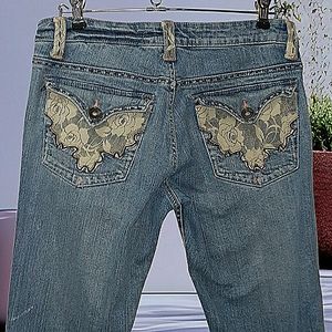 FARLOW LACE TRIMMED JEANS